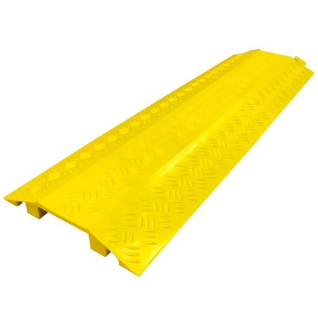 KABLE KONTROL Kable Kontrol® Polyurethane Drop Over Cable Protector - 40" Long - 1 Channel - Yellow CP9800